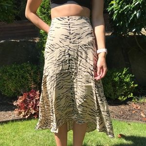 LAST CALL Nordstrom Leith Animal Print Midi Skirt